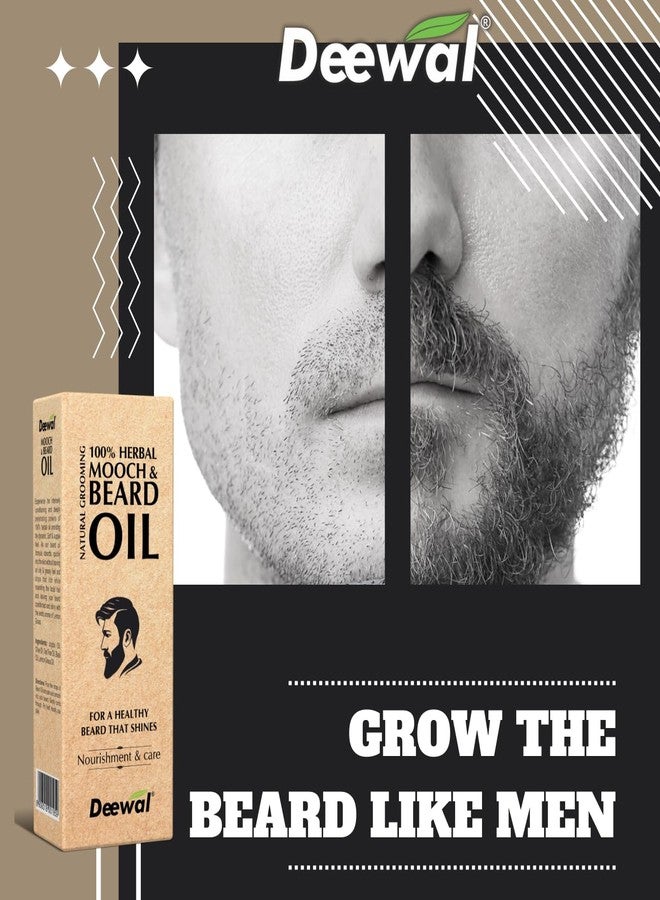 Deewal Mooch & Beard Oil - Natural Grooming Solution for a Well-Maintained Look | Nourishing Formula for Facial Hair | Promotes Growth & Softness | 50ml - Image 5